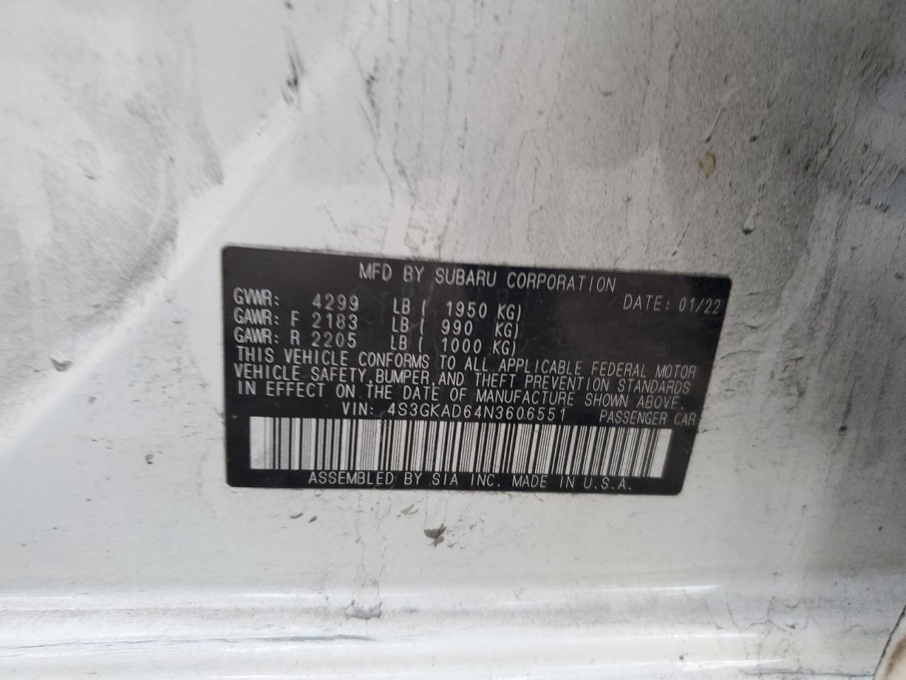 Subaru Impreza Premium Image 4