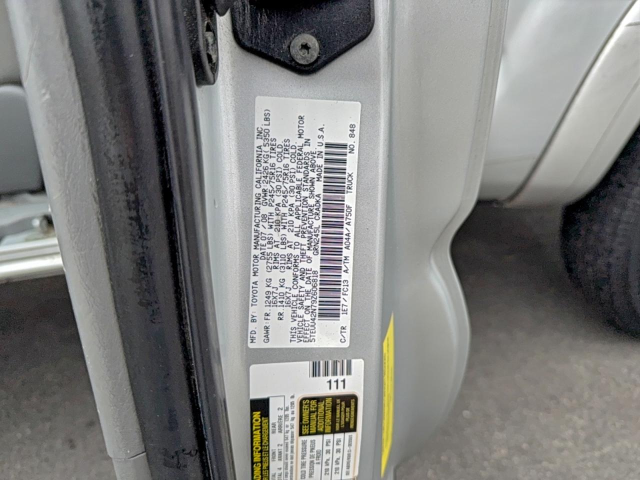 Toyota Tacoma Access Cab Image 10