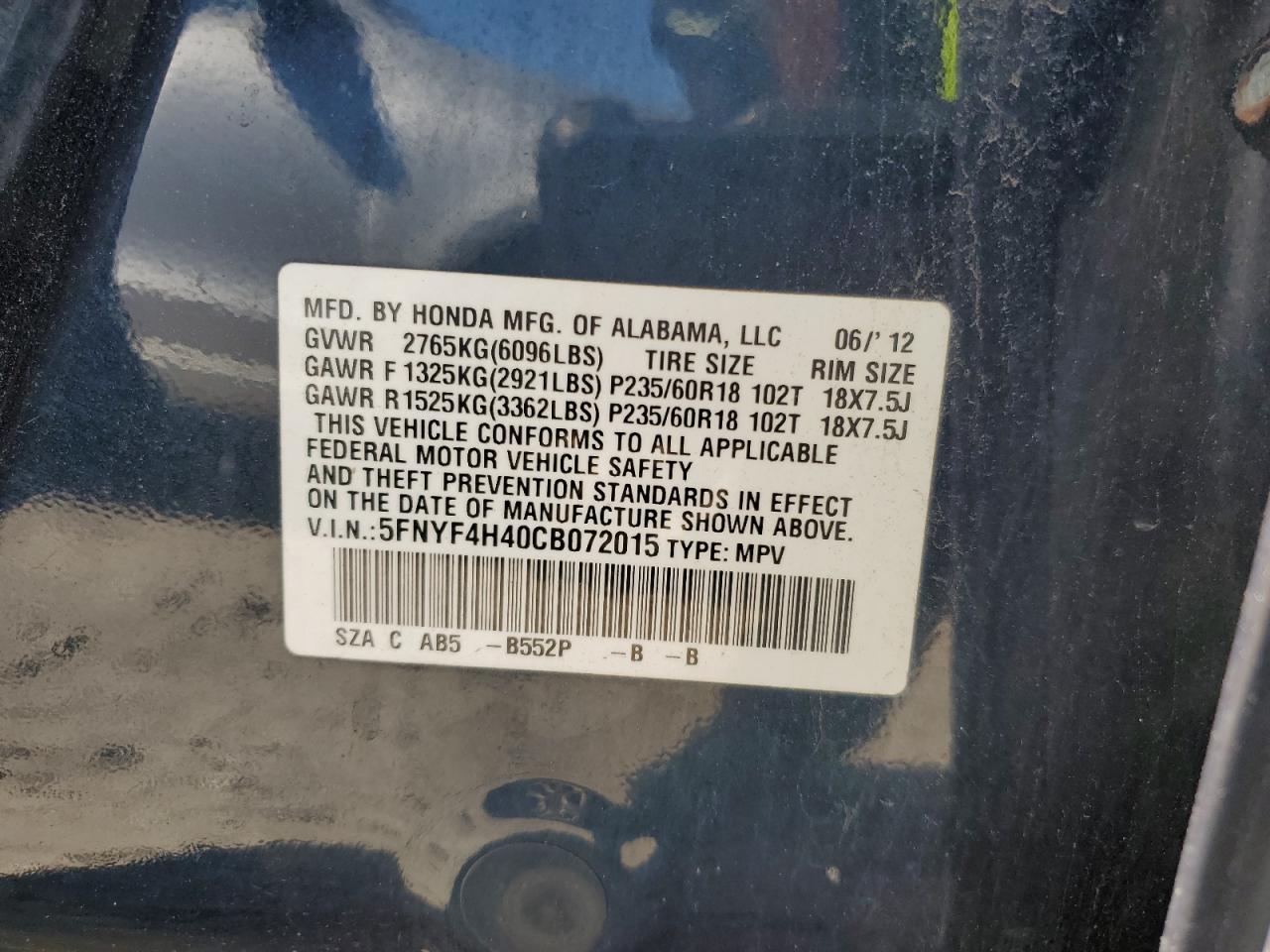 Honda Pilot Ex Image 11