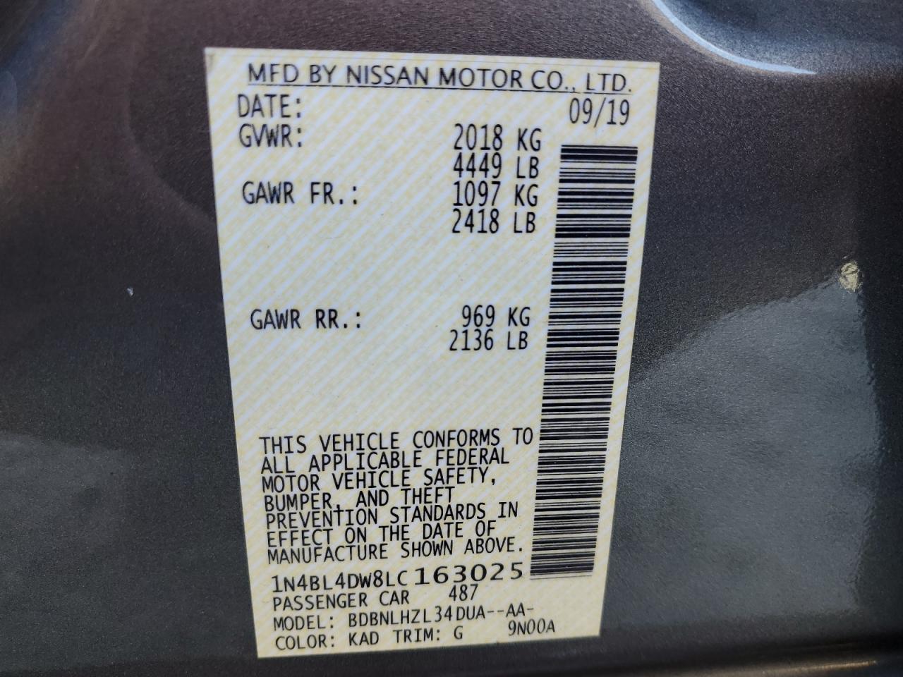 Nissan Altima Sv Image 13