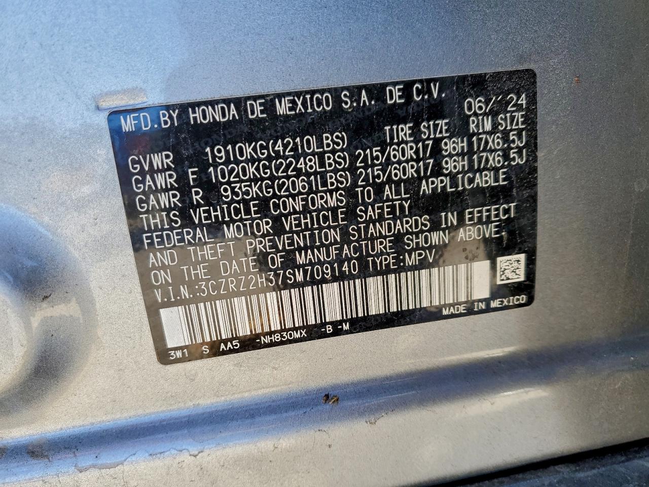 Honda HR-V Lx Image 13