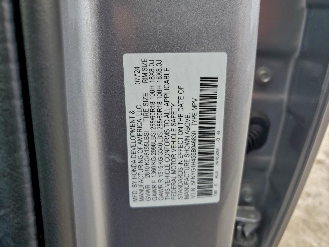 Honda Pilot Exl Image 8