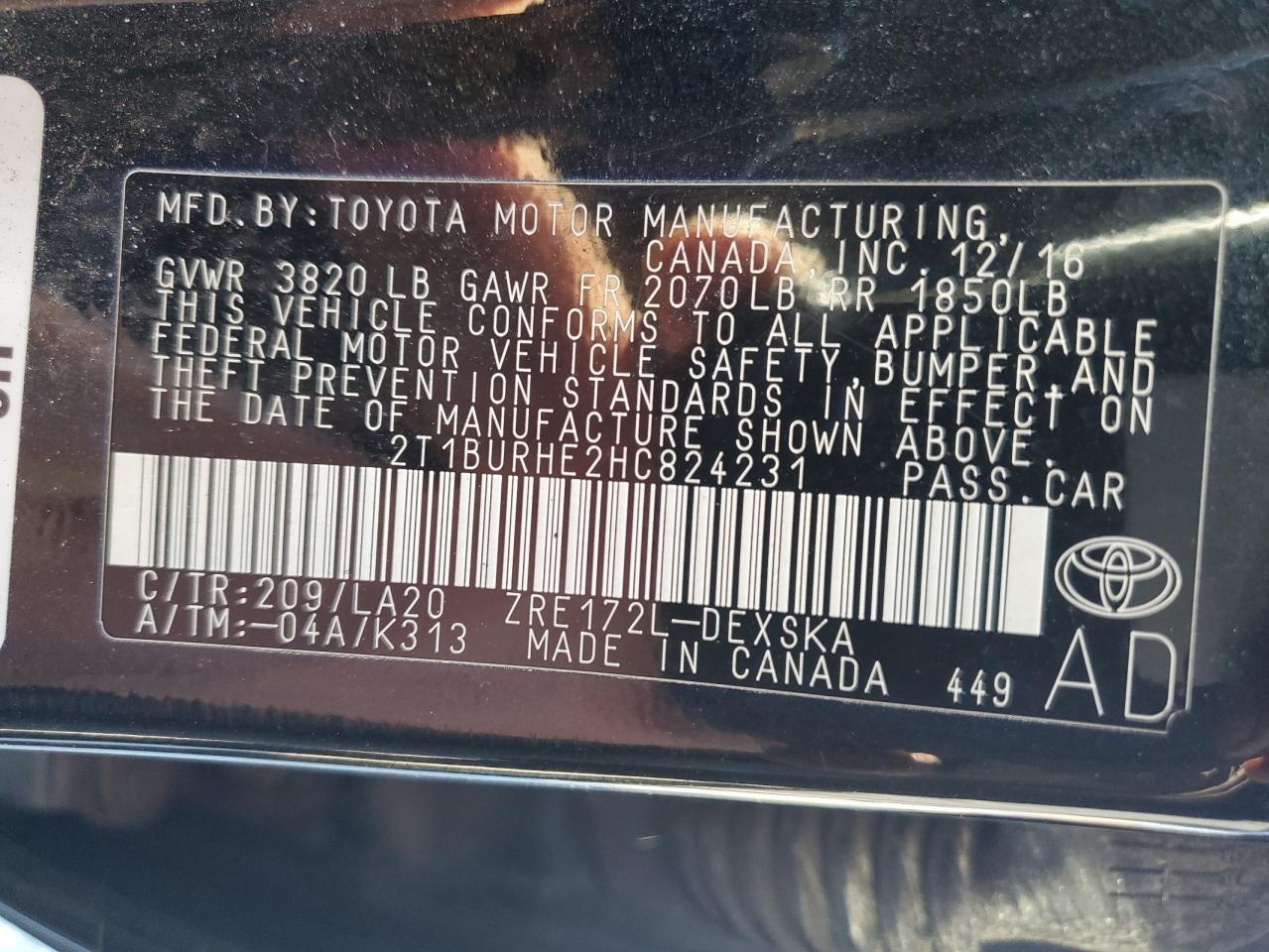 Toyota Corolla L Image 13