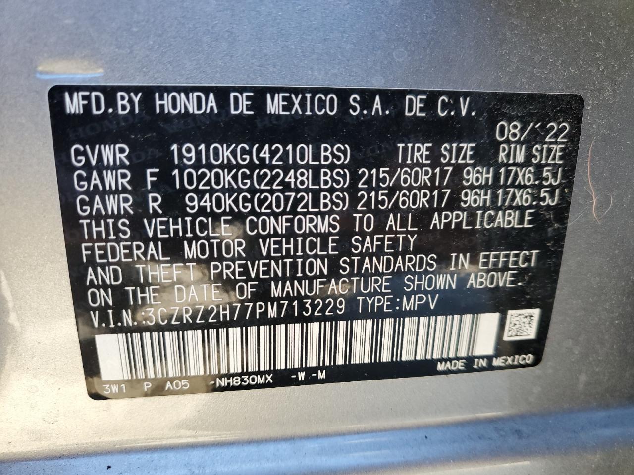 Honda HR-V Exl Image 13