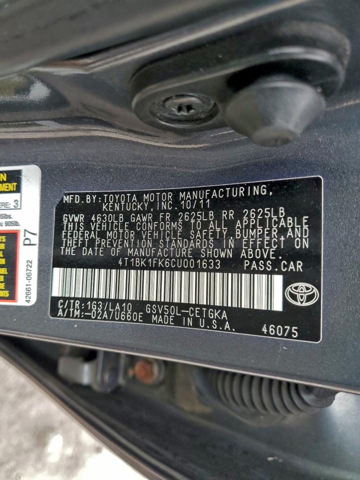 Toyota Camry Se Image 4