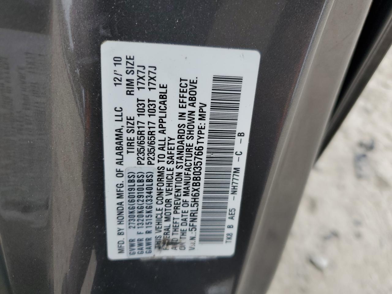 Honda Odyssey Exl Image 3