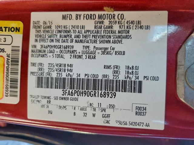 Ford Fusion Se Image 3